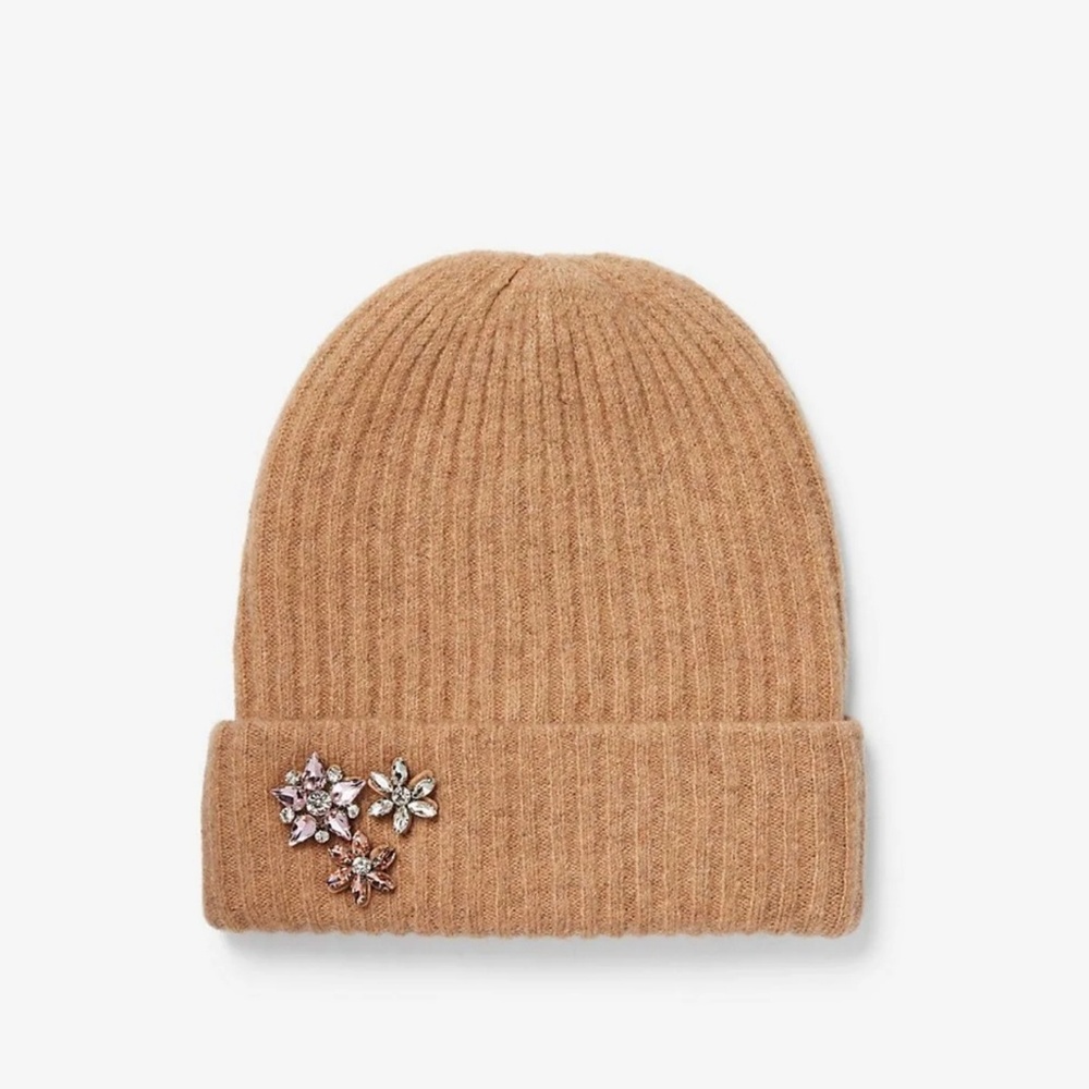 Floral Embellished Beanie